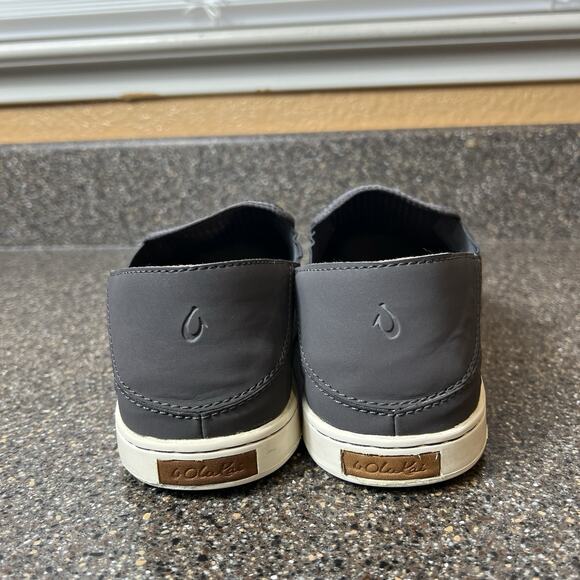 Olukai Gray Textile Slip On Shoes Women's Size 9 Comfort Casual Sneakers Low Top - Picture 8 of 10